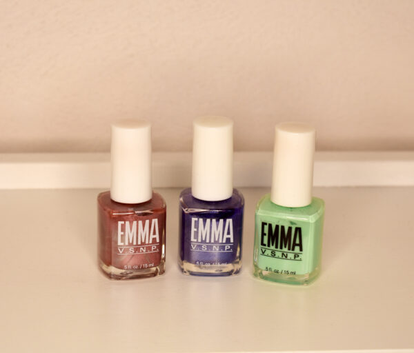 Emma polish set  - 3 for $5: Mauve/Purple/Green