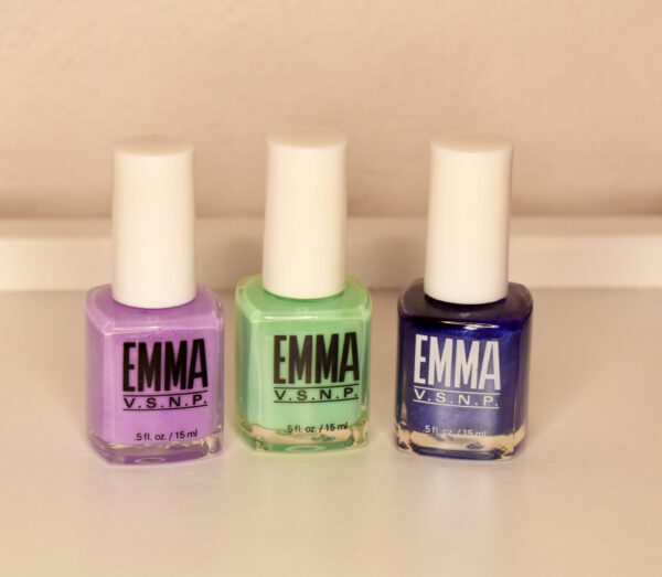 Emma polish set  - 3 for $5: Purple/Green/Blue