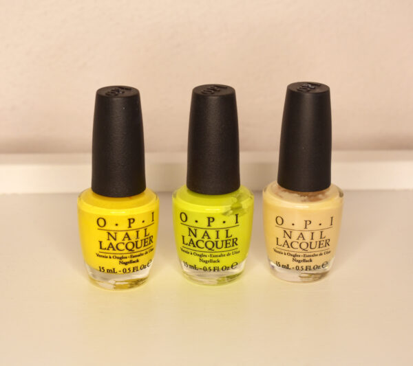 OPI Nail Polish Set Yellow/Green/Cream